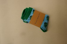 Quirky Blue and Green Sheep Socks