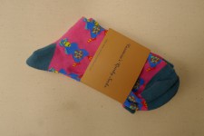 Quirky Pink Ducks Socks, 90% cotton size 4 - 8