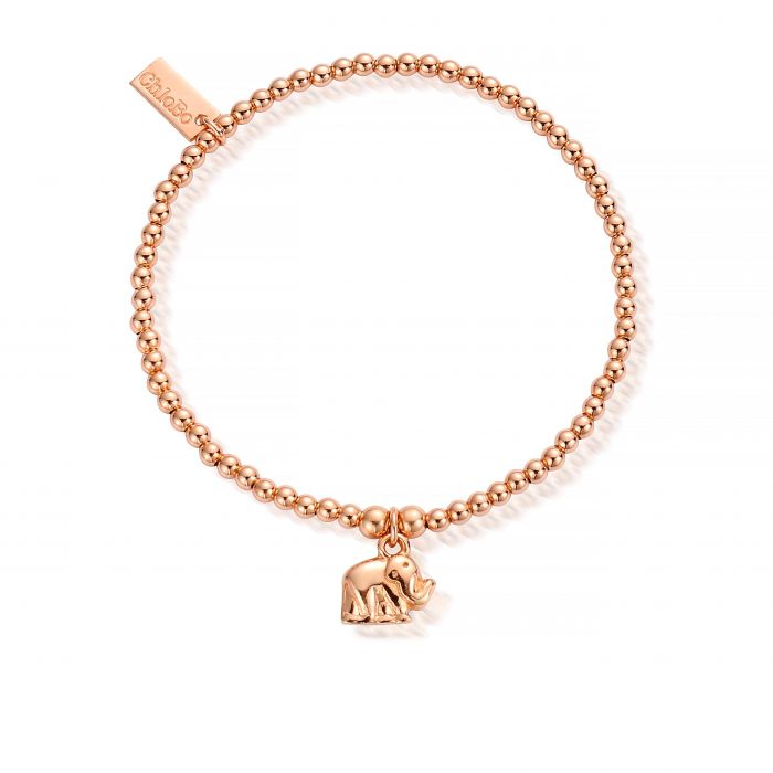 White River Stone Elephant Pendant Stretch Bracelet - Simple Graces Jewelry