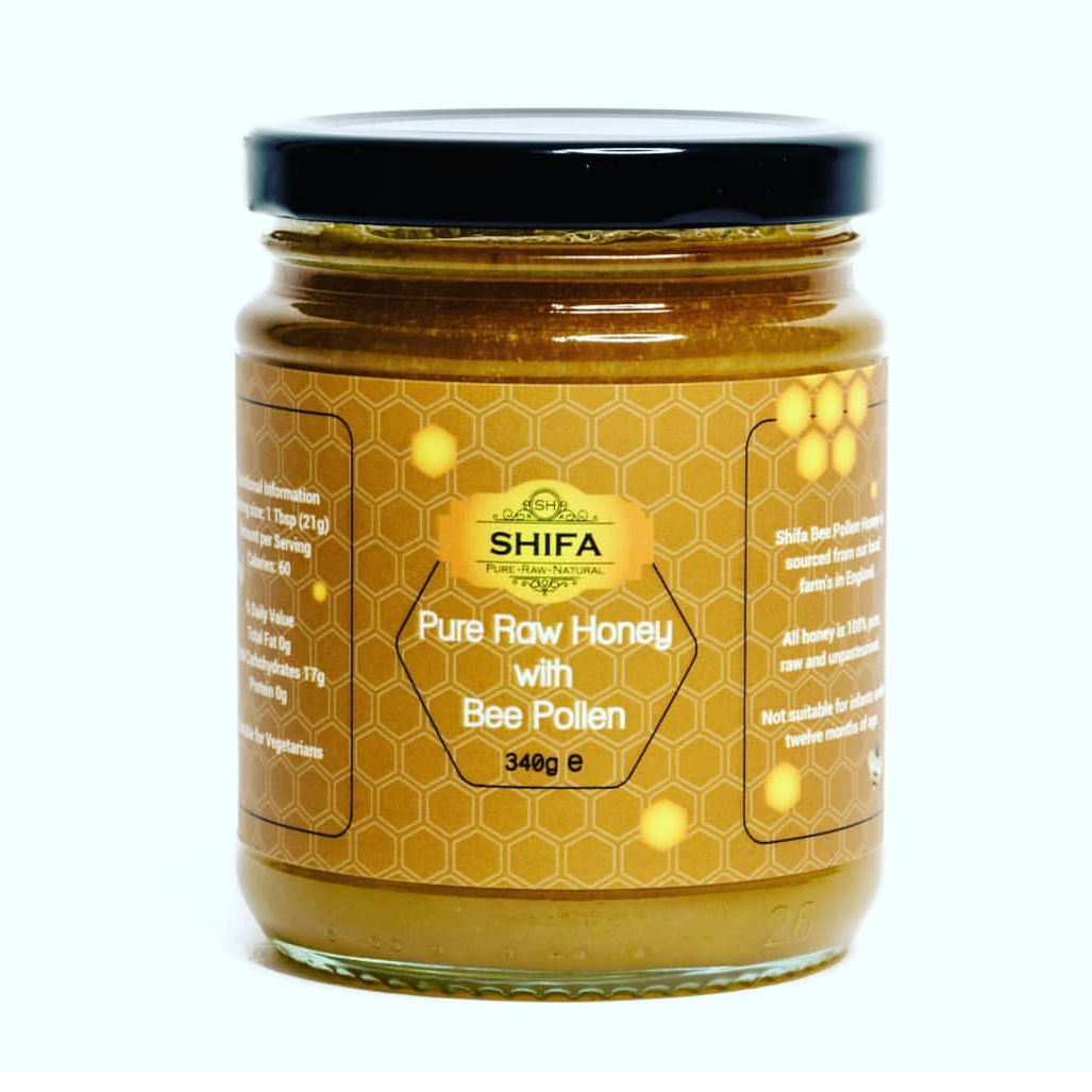 Pure Raw Honey with Bee Pollen