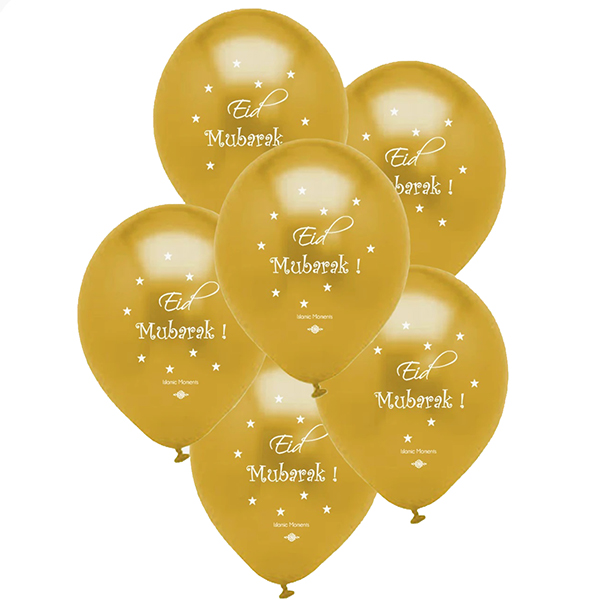 Eid Mubarak Balloons - Gold