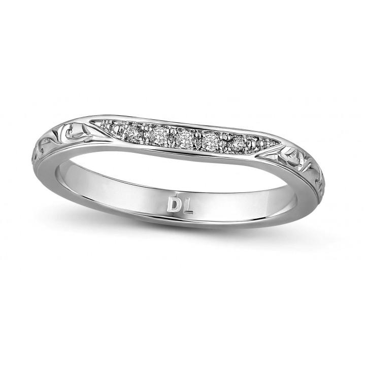 Adina 18ct Gold Diamond set Wedding Ring