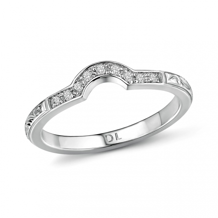 Ara 18ct Gold Diamond set 2mm wide Wedding ring