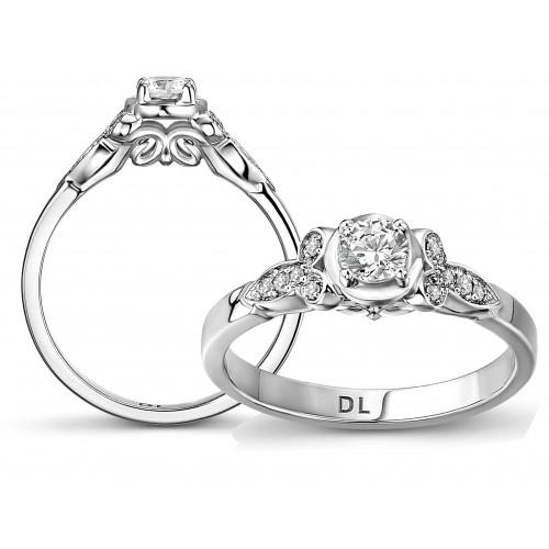 Embrace Platinum Diamond set Solitaire Engagement ring