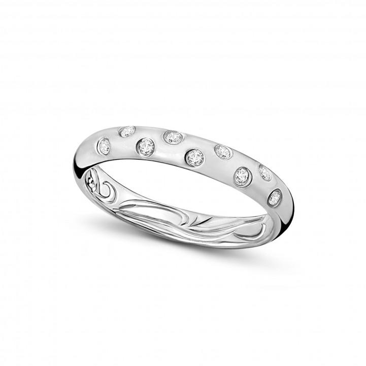 Aurora Platinum Diamond Wedding Ring