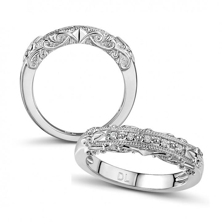 Byzantine Platinum Diamond Wedding Ring