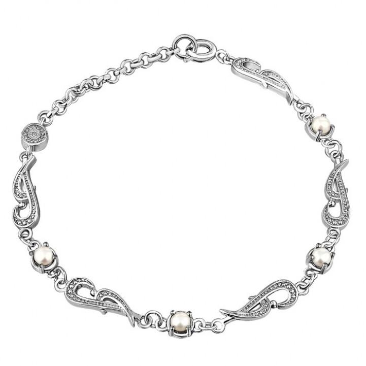 Rhapsody Diamond & Pearl Bracelet
