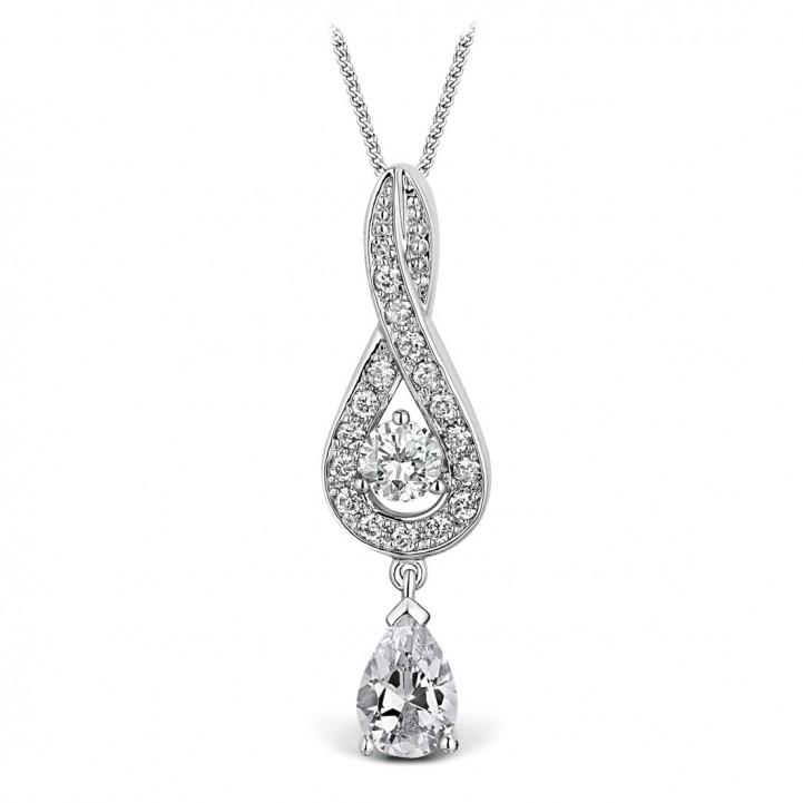 Ballerina Diamond & CZ Necklace
