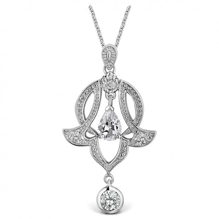 Belle Daimond & CZ Ornate Necklace