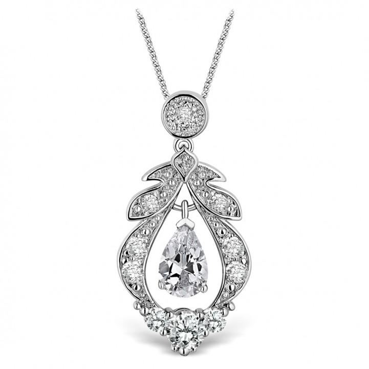Bellissima Diamond & CZ Regal Necklace