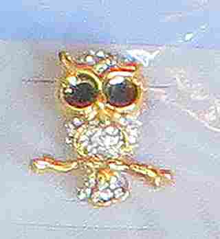 Owl Broach                                                                                                                                                                                                                                                     