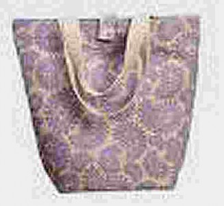 floral jute bag, natural bag for life