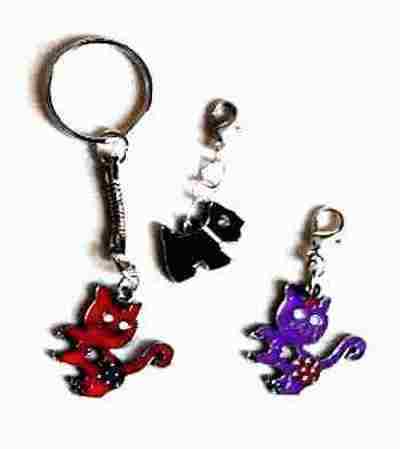 enamel cat and dog charms