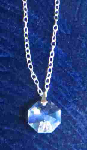 Swarovski crystal pendant on sterling silver chain
