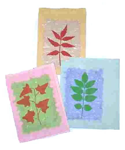 silk leaf cards