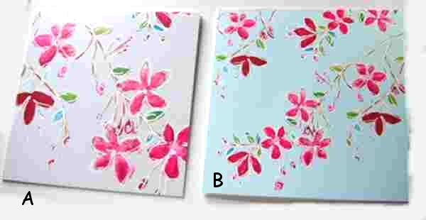 pink flower cards, fair trade greeting cards