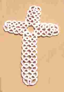 lace cross bookmark