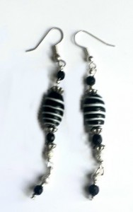 striped earrings