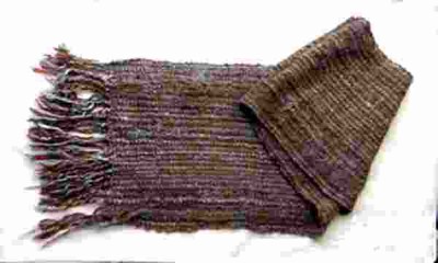alpaca wood scarf, fair trade scarf