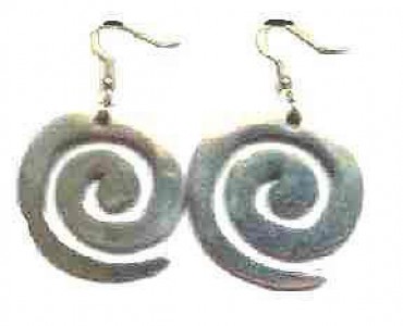 aluminium spiral earrings