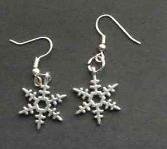 snowflake earrings