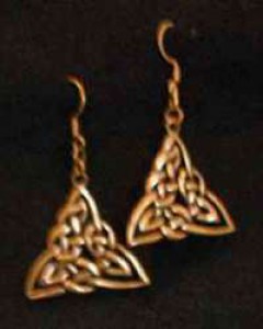 celtic brass earrings