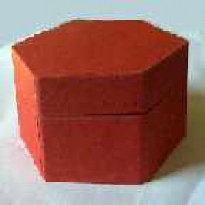 red cardboard jewellery box