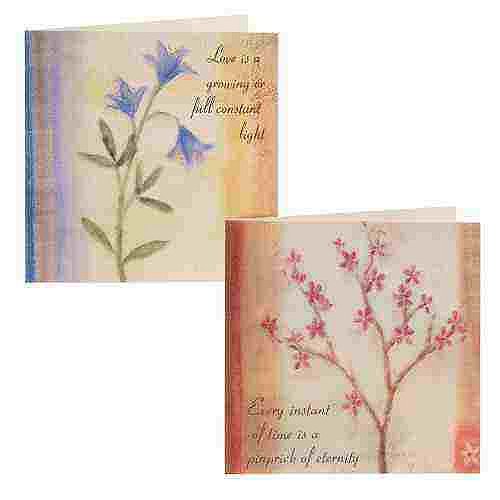 floral cards, fair trade birthday cards