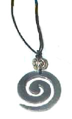 aluminium spiral pendant