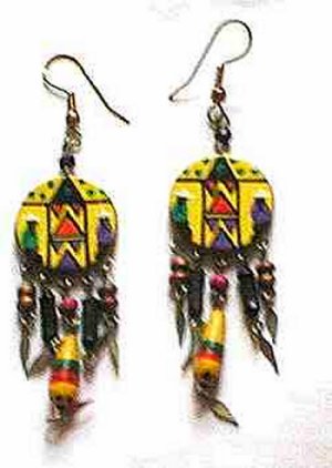Long ethnic earrings