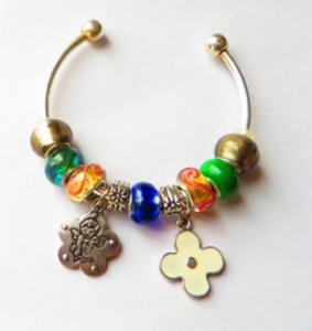 pandora flower charm bracelet