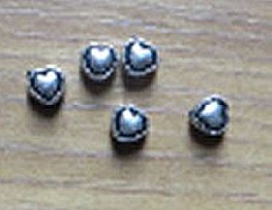 small heart and butterfly metal  bead, craft beads