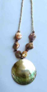 shell disc necklace
