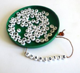 plastic letter beads, bracelet name beads, childrens craftt beads