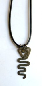 metal snake pendant