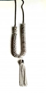 silver tassel pendant