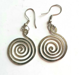 wire spiral earrings