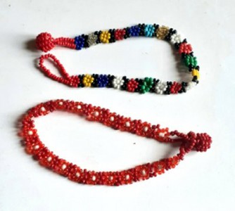 Thin beaded flower bracelets