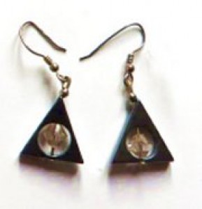 topaz and crystal earrings, handmade crystal gem earrings