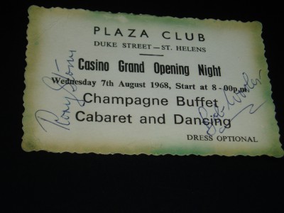 RORY STORM and BOB WOOLER   MERSEYBEAT  Autographs    1960's