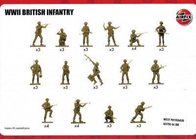 Airfix A00763 WWII N Europe British Infantry Classic Kit