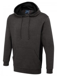 UC517 Uneek Two Tone Hooded Sweatshirt - Charcoal/Black