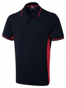 UC117 Uneek Two Tone Poloshirt - Navy/Red