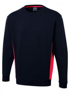 UC217 Uneek Two Tone Sweatshirt - Navy/Red