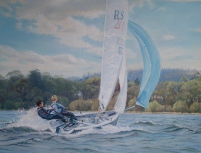 Sailing on Bass Lake