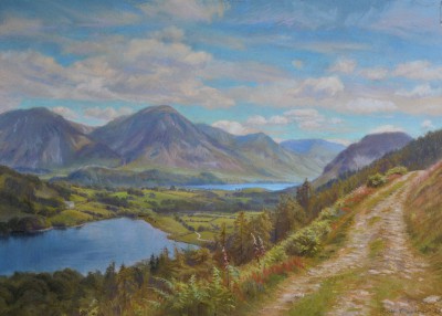'On the path above Holme Wood, Loweswater;