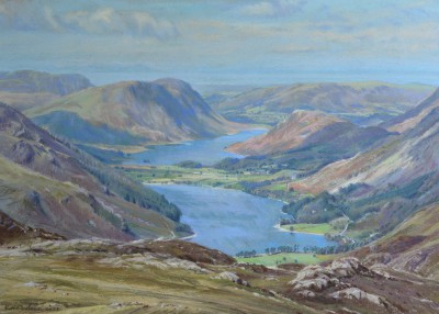 Buttermere and Crummock Water from Brandreth